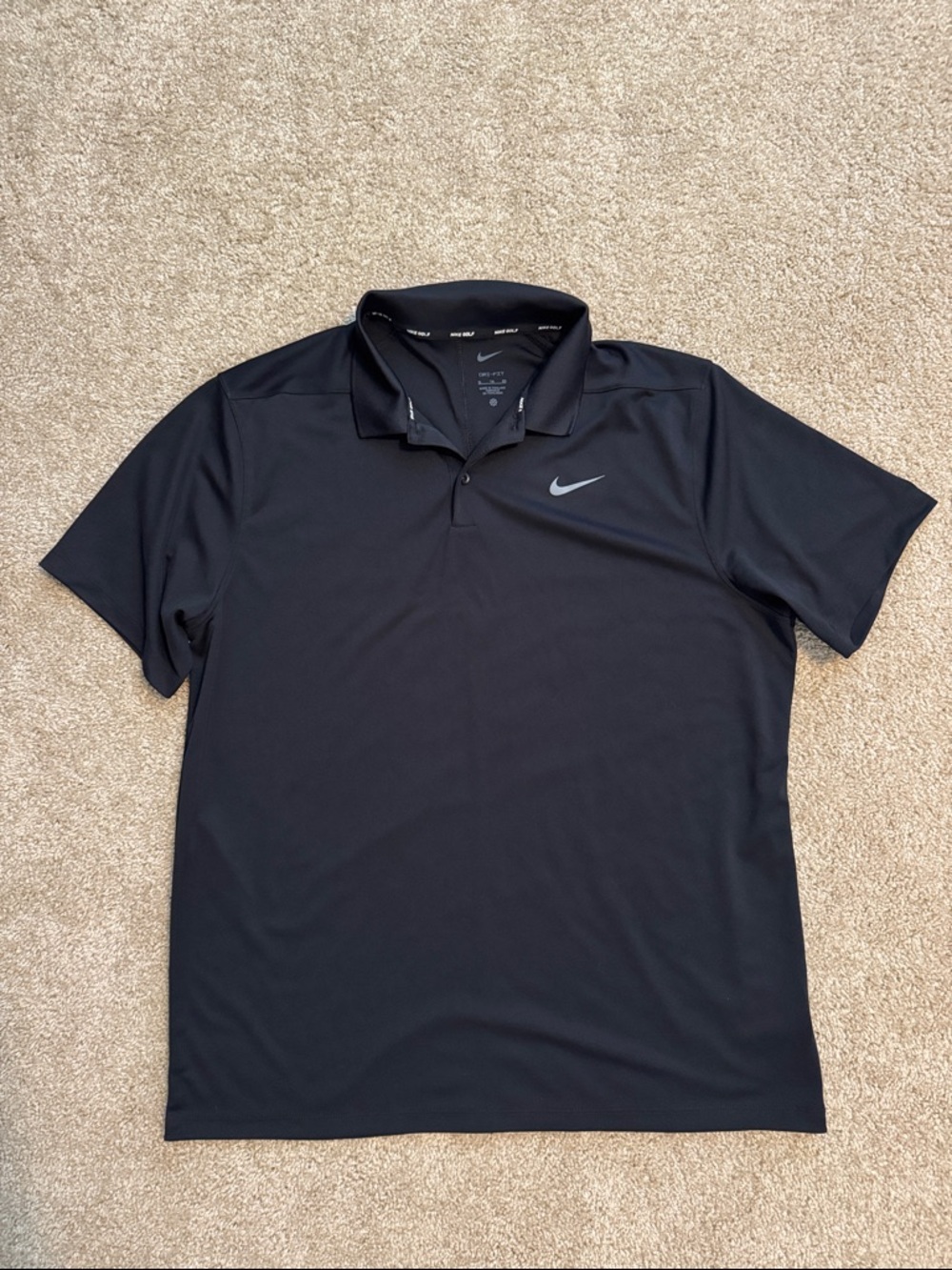 Nike Men’s Black Golf Polo